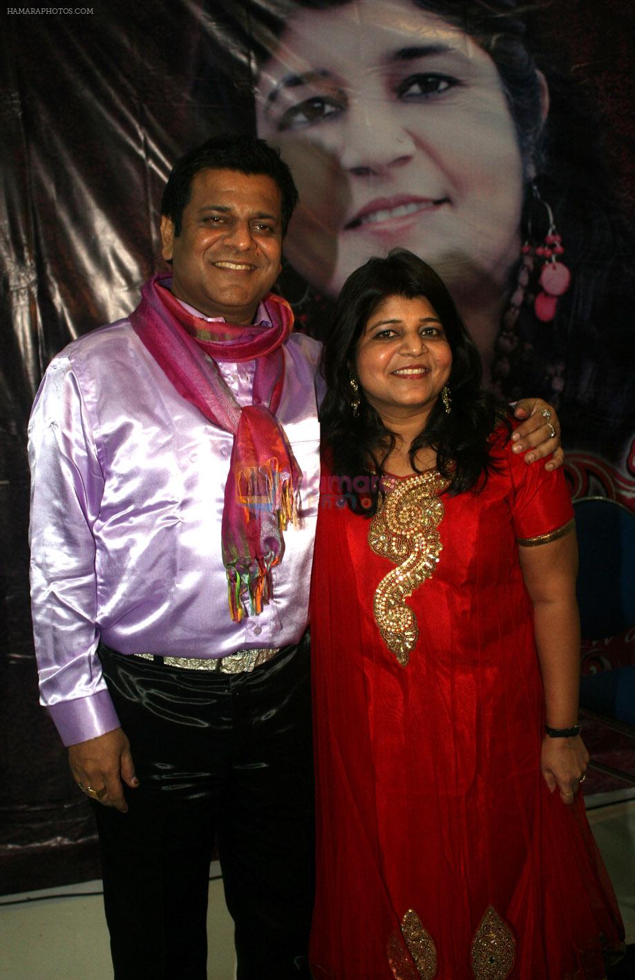 ajay & abhilasha jhingran at the audio of Abhilasha Jhingran album Mann Tarang in Goregaon sports club on 21st April 2012