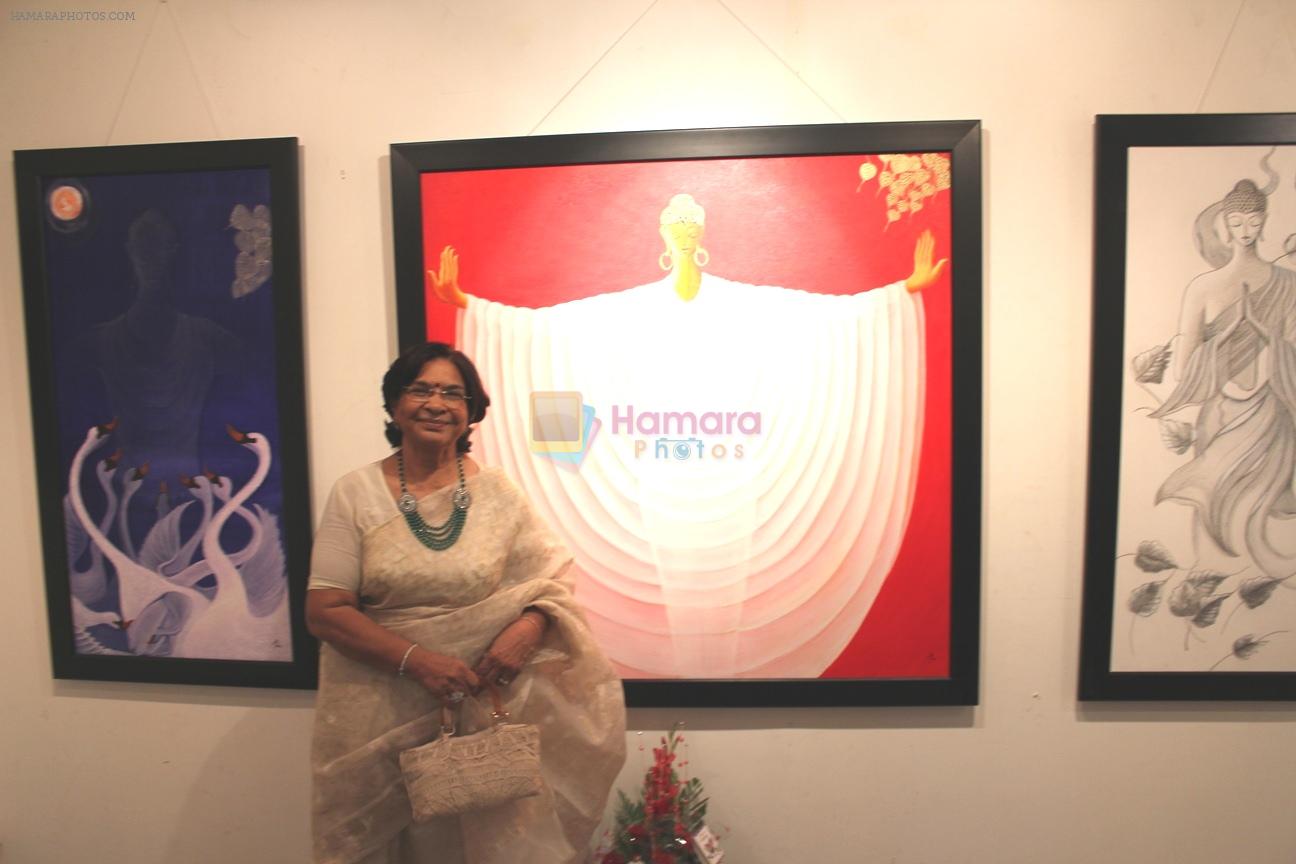 Artist Devyani Parikh at curator Nitin Shete's Eclectic Blend exhibition