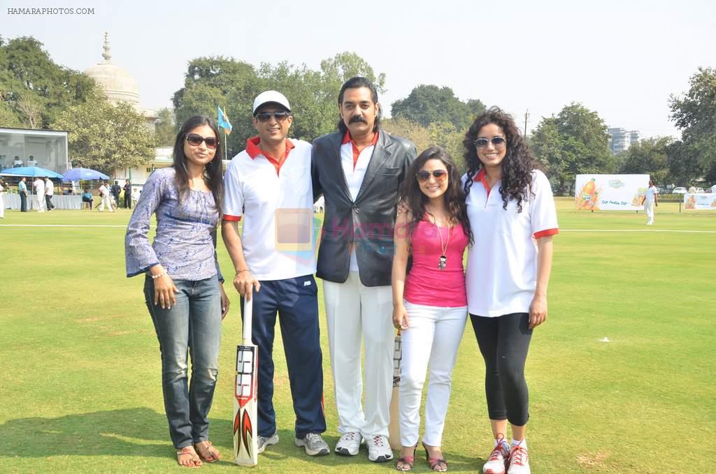 Sanjay Suri, Chandrachur Singh, Shreya Narayan and Chitrakshi at Palchhin film t20 cricket match in Mumbai on 24th April 2012