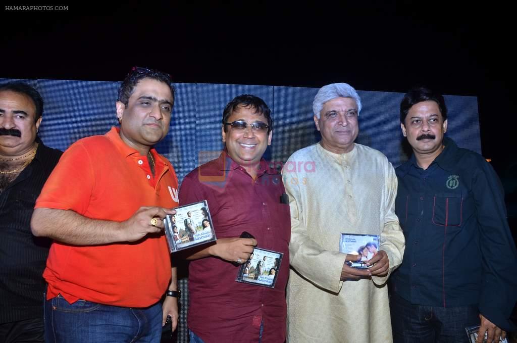 Javed Akhtar, Kunal Ganjawala at the Music Launch of film Yeh Khula Aasmaan in Ramada on 24th April 2012