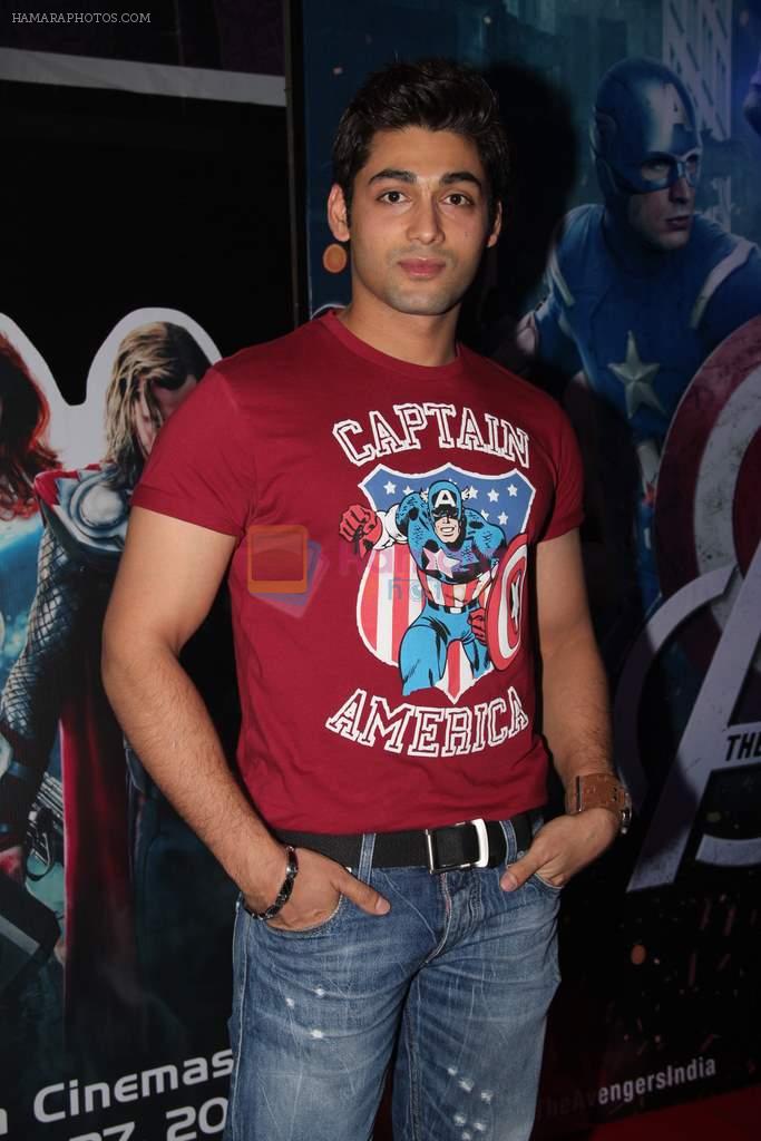 Ruslaan Mumtaz at Avengers premiere  in Mumbai on 24th April 2012