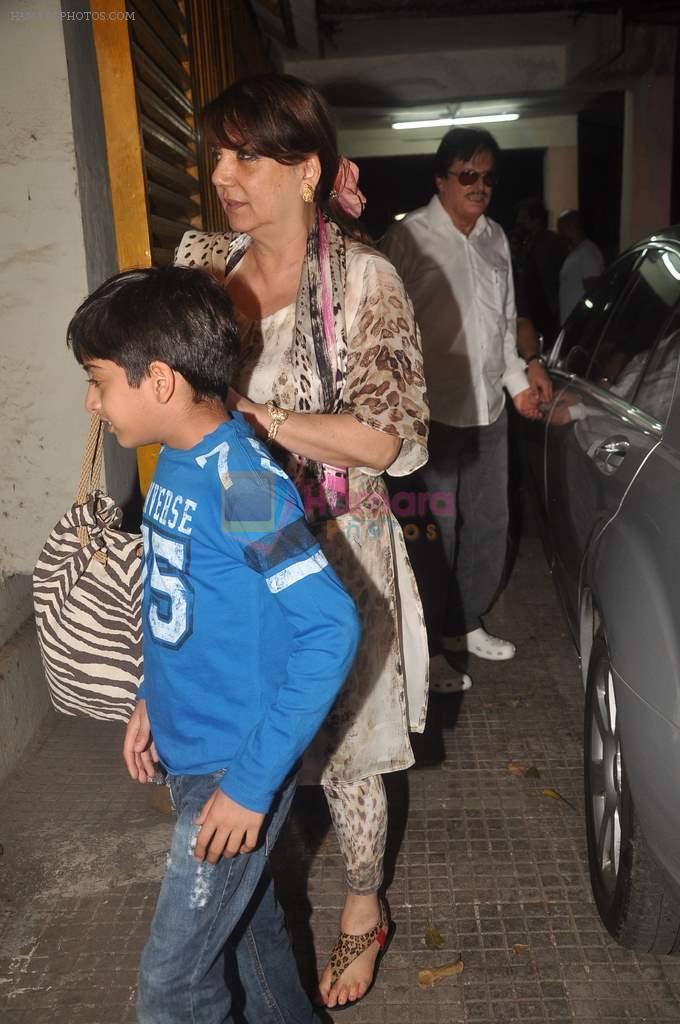 Sanjay Khan, Zarine Khan at film screening in Ketnav, Mumbai on 26th April 2012