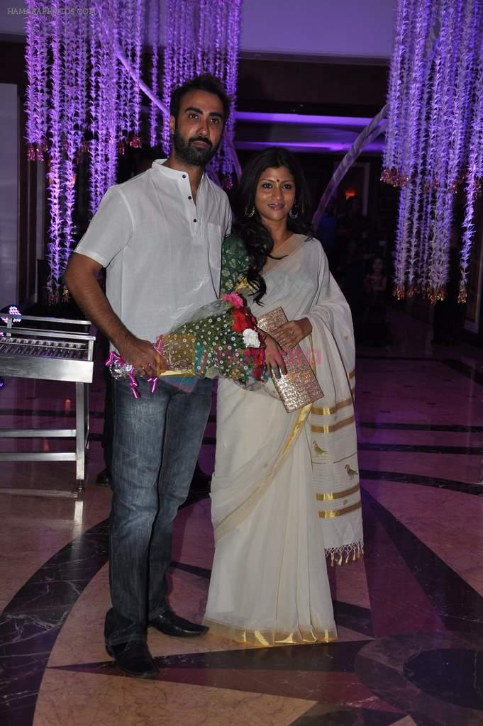 Konkana, Ranvir at Sunidhi Chauhan's wedding reception at taj lands end in Bandra, Mumbai on 26th April 2012