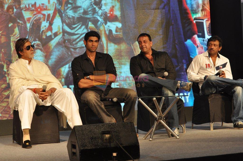 Amitabh Bachchan, Sanjay Dutt, Rana Daggubati, Ram Gopal Varma at Department press conference in Mehboob Studio, Mumbai on 28th April 2012