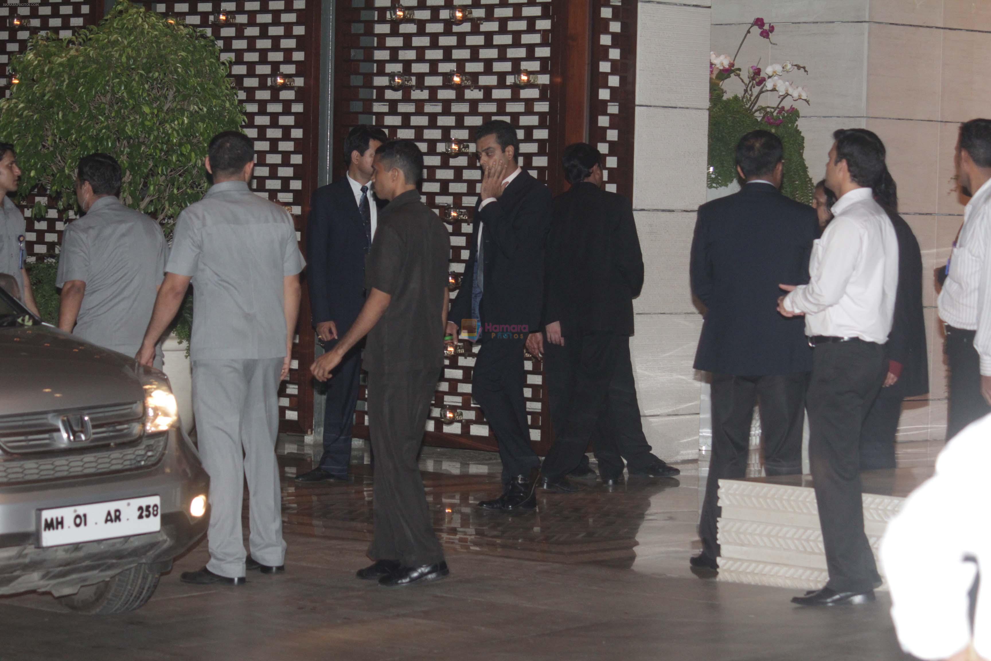 at Mukesh Ambani hosted gala dinner for Mr. Ban Ki-moon, United Nations Secretary General at his residence Antilia, Peddar road on 28th April 2012