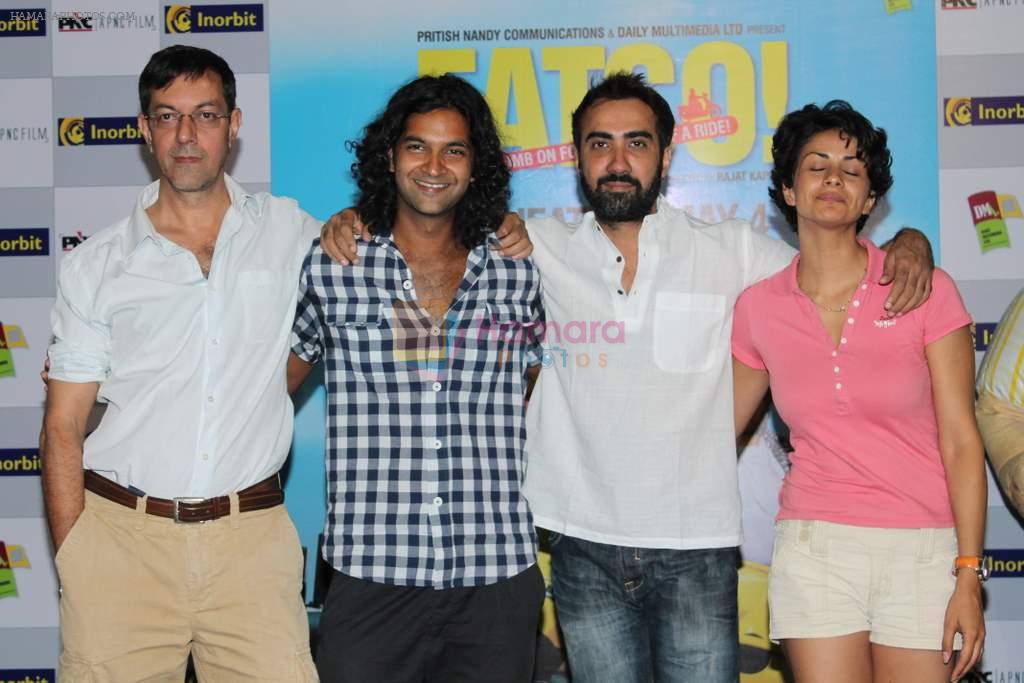 Gul Panag, Purab Kohli, Ranvir Shorey, Rajat Kapoor at Fatso film promotions in Inorbit Mall on 1st May 2012