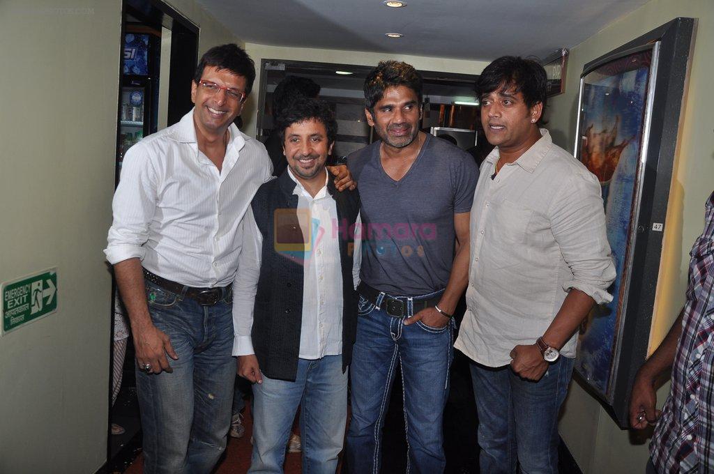 Sunil Shetty, Javed Jaffery, Ravi Kishan at the Premiere of The Forest in PVR, JUhu, Mumbai on 10th May 2012