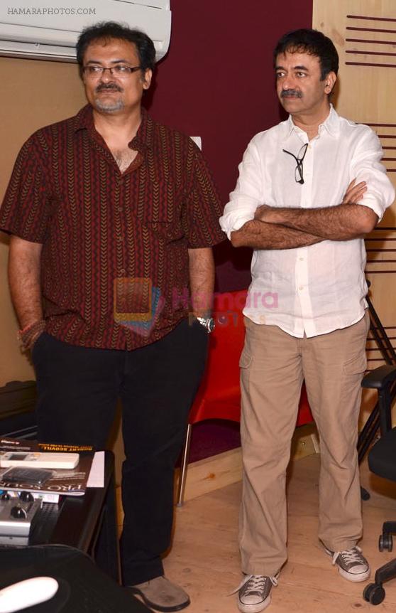 Rajkumar Hirani and Bishwadeep Chatterjee at the Opening of a boutique sound studio, Orbis on 19th May 2012
