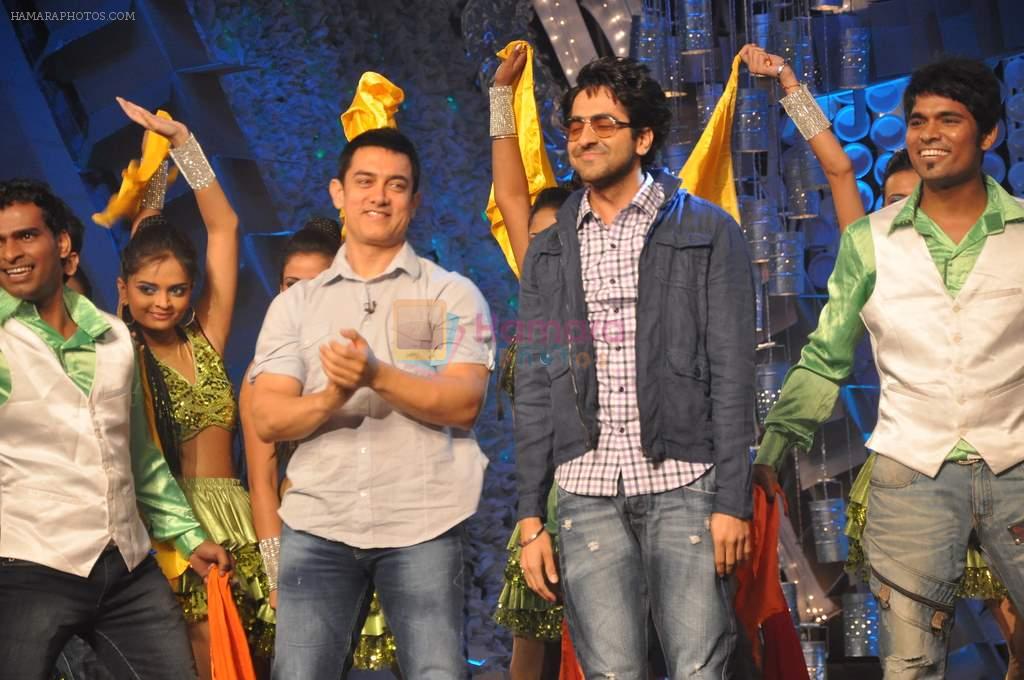 Aamir Khan, Ayushmann Khurrana at NDTV Greenathon in Yash Raj Studios on 20th May 2012