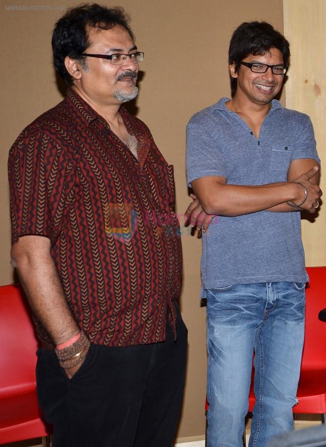 Shaan shares a laugh with Bishwadeep Chatterjee at the Opening of a boutique sound studio, Orbis on 19th May 2012