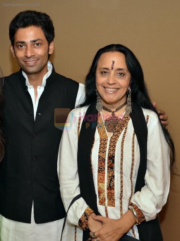 Ila Arun with Partner Abhishek Pandey at the Opening of a boutique sound studio, Orbis on 19th May 2012