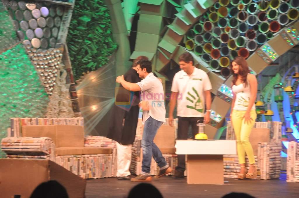 Aamir Khan, Priyanka Chopra at NDTV Greenathon in Yash Raj Studios on 20th May 2012