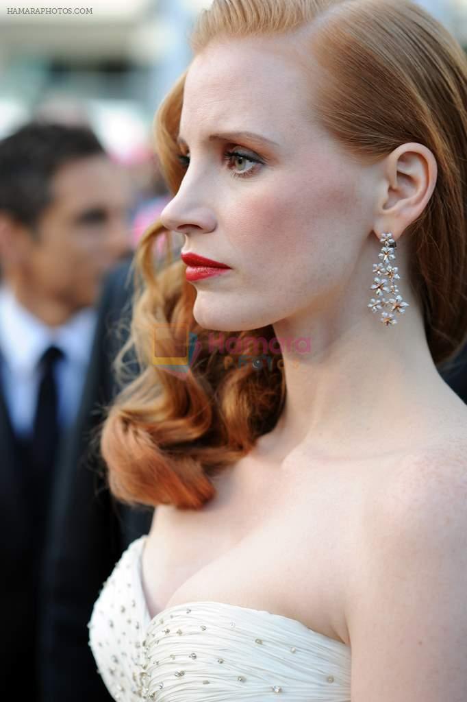 Jessica-Chastain at Cannes representing Chopard on 20th May 2012