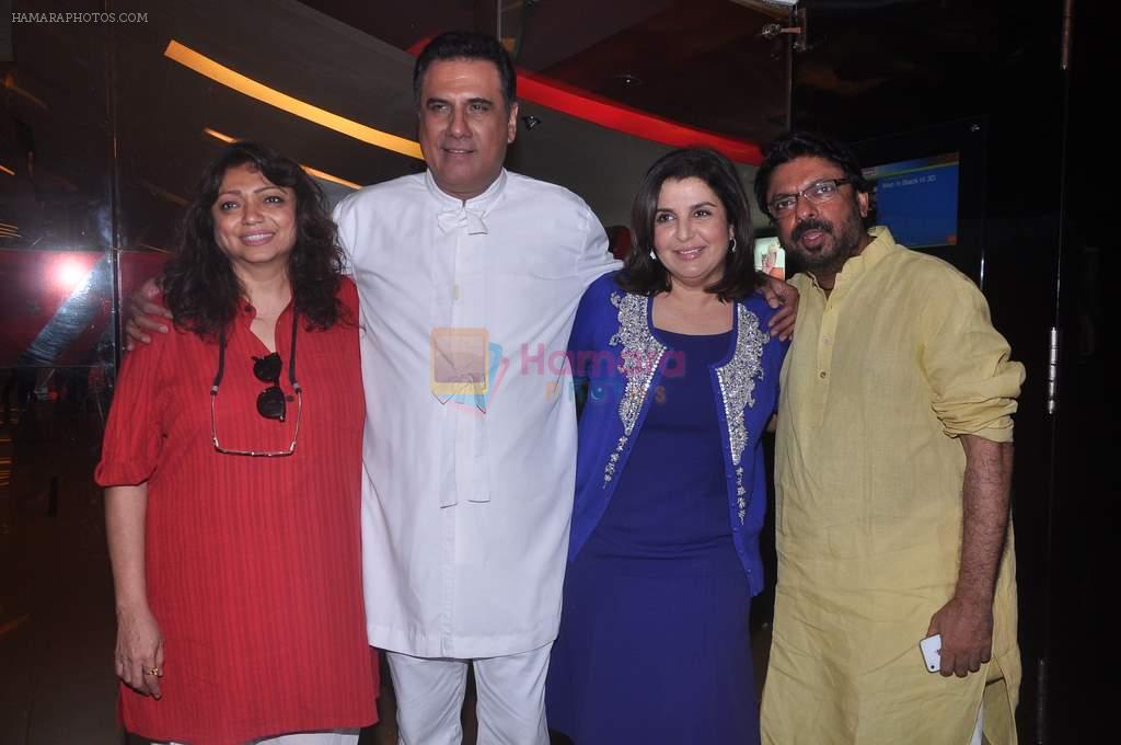 Farah Khan, Boman Irani, Sanjay Leela Bhansali,  Bela Bhansali Sehgal at Shirin Farhad Ki toh Nikal Padi first look in Cinemax, Mumbai on 30th May 2012