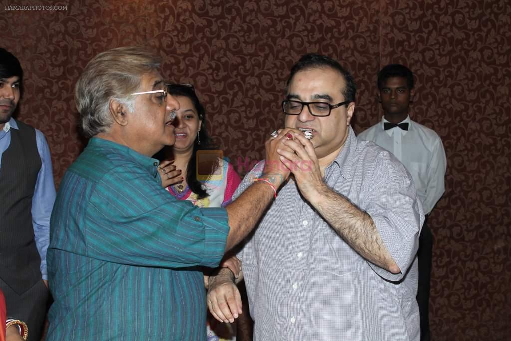 Anjan Shrivastava,Rajkumar Santoshi at Anjan Shrivastava birthday in Raheja Classic, Mumbai on 2nd May 2012