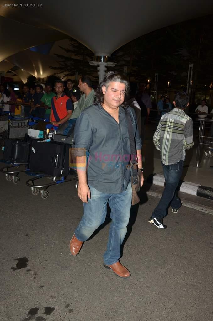 Sajid Khan snapped after she is back attending Madonna's concert in Abu Dhabi on 3rd June 2012