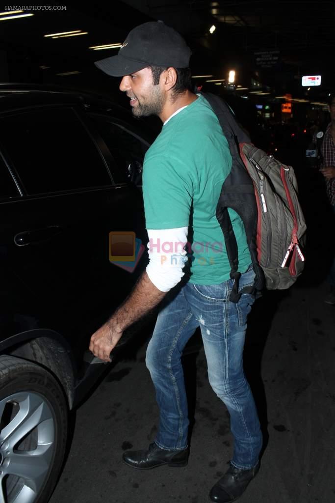 Abhay Deol leave for IIFA to Singapore in International airport on 6th June 2012