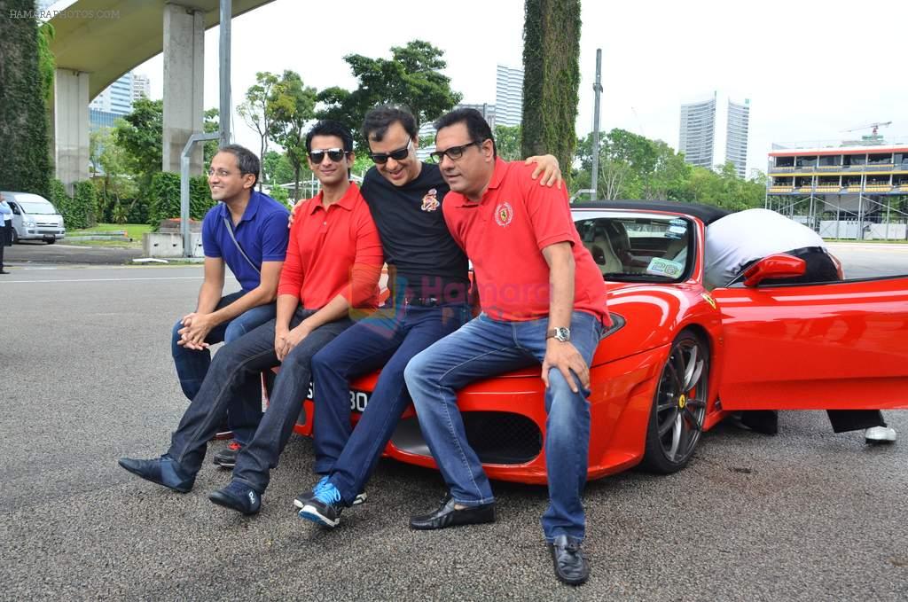 Boman Irani, Vidhu Vinod Chopra, Rajesh Mapuskar, Sharman Joshi promote film Ferrari Ki Sawaari at IIFA 2012 on 8th June 2012