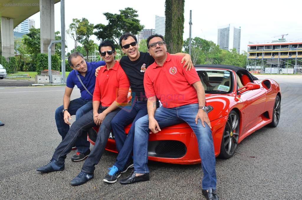 Boman Irani, Vidhu Vinod Chopra, Rajesh Mapuskar, Sharman Joshi promote film Ferrari Ki Sawaari at IIFA 2012 on 8th June 2012