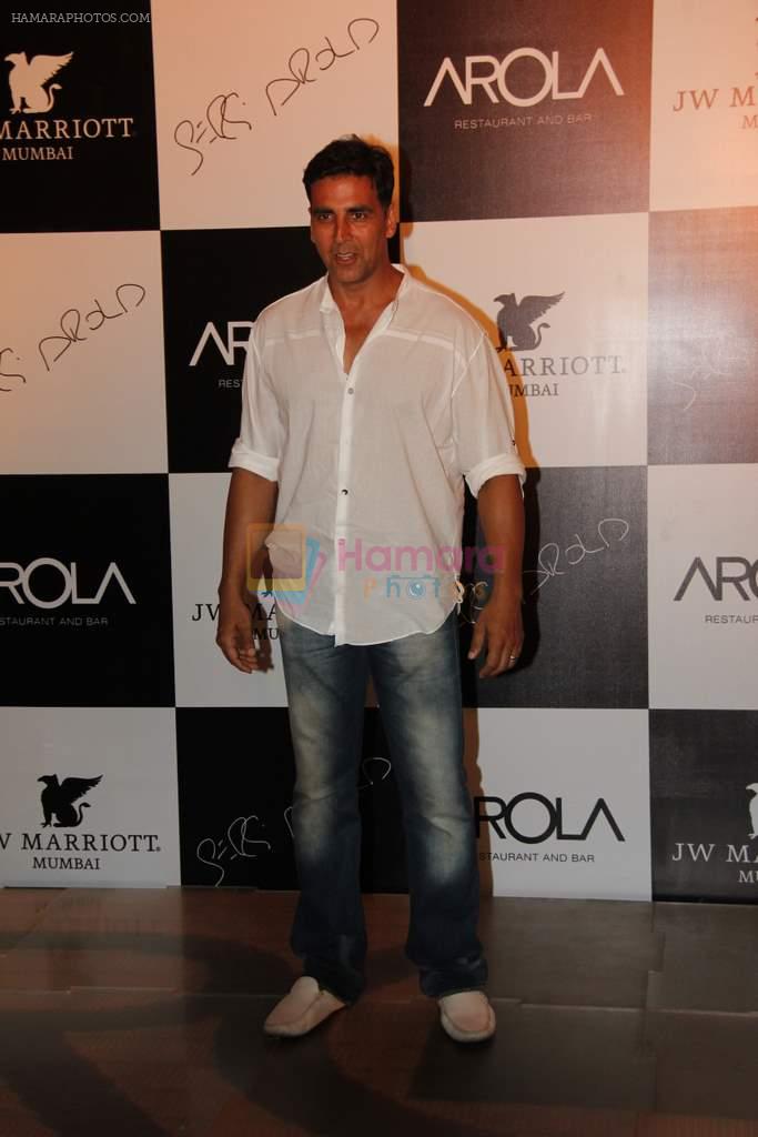 Akshay Kumar at Arola restaurant launch in J W Marriott, Juhu, Mumbai on 9th  June 2012