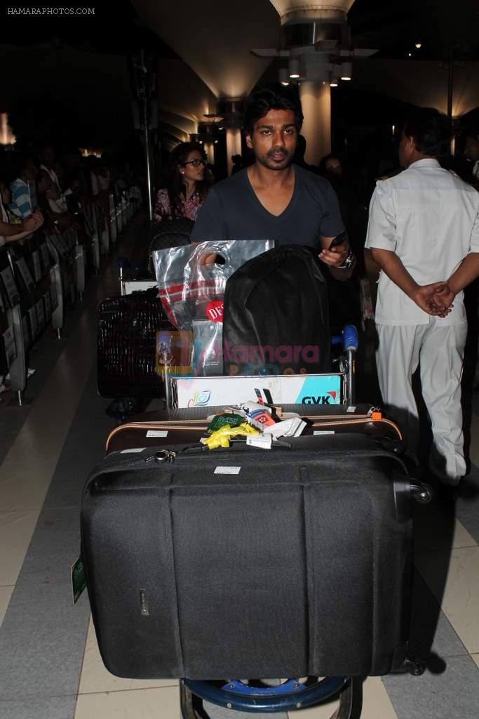 Nikhil Dwivedi return from Singapore after attending IIFA Awards in Mumbai on 11th June 2012