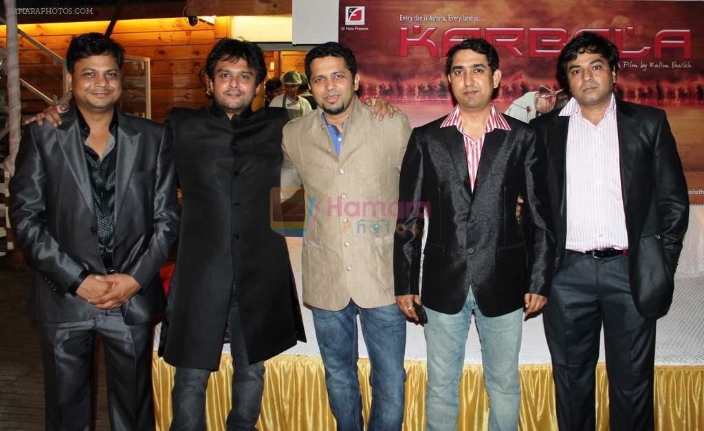 makers dr umesh, kalim sheikh, rahul, mahesh and dr naseem at the launch announcement of 5F Films KARBALA directed by Kailm Sheikh in Mumbai on 13th June 2012