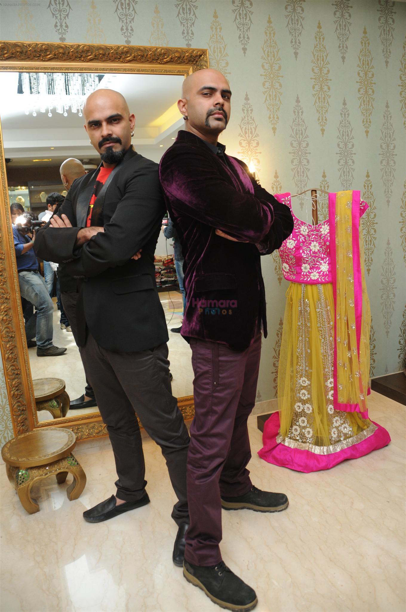 Raghu and Rajiv at the launch of Amy Billimoria's Mens Wear pegasus with karanvir bohra in Mumbai on 13th June 2012