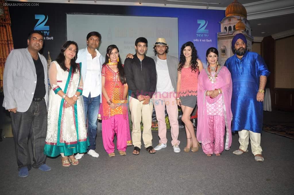 Ashish Sharma, Ekta Kaul and Kannan Malhotra at ZEE launches Rab Se Sona Ishq in Leela on 14th June 2012