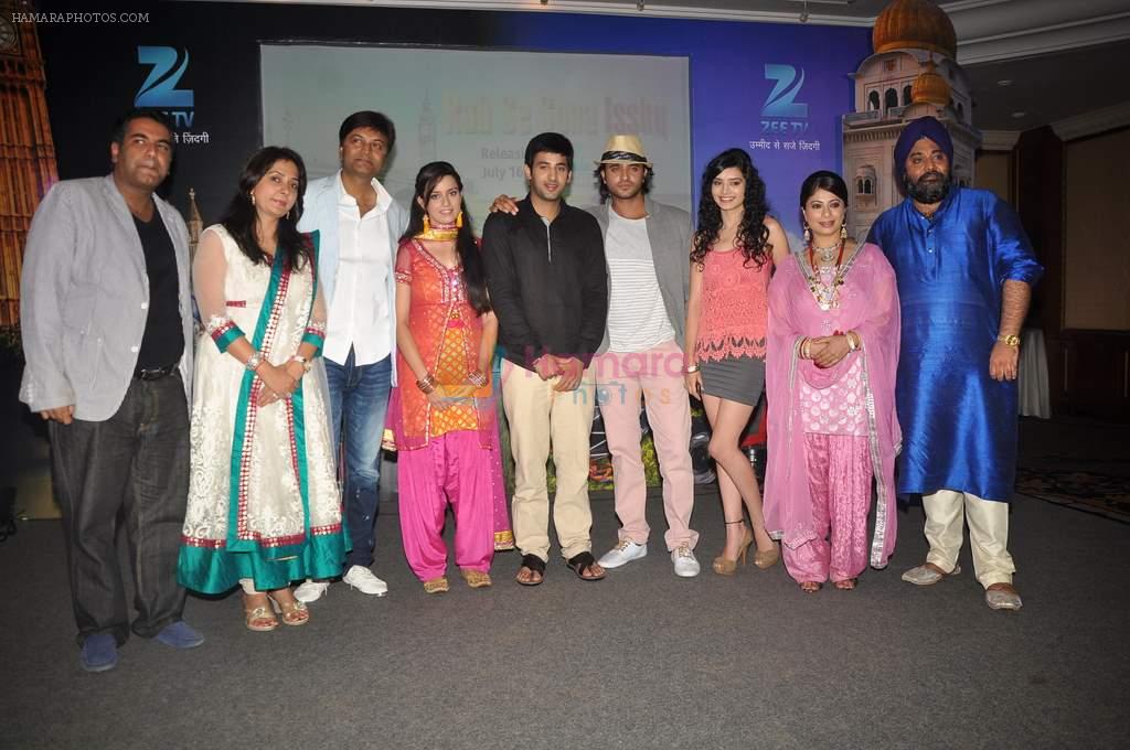 Ashish Sharma, Ekta Kaul and Kannan Malhotra at ZEE launches Rab Se Sona Ishq in Leela on 14th June 2012