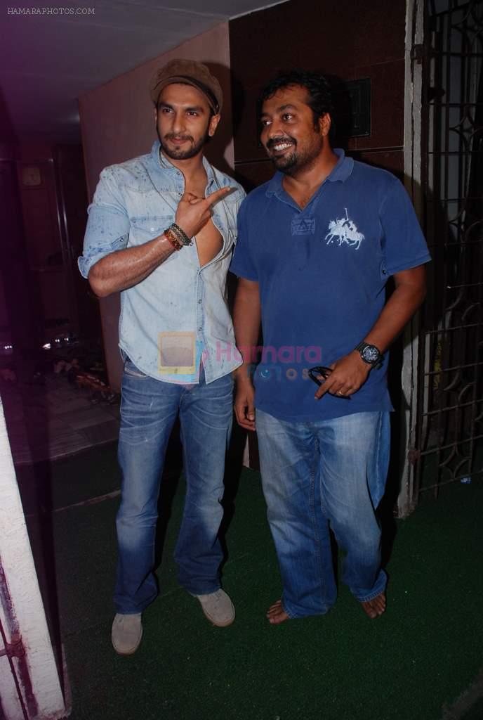 Ranveer Singh, Anurag Kashyap at gangs of wasseypur special screening in Mumbai on 16th June 2012
