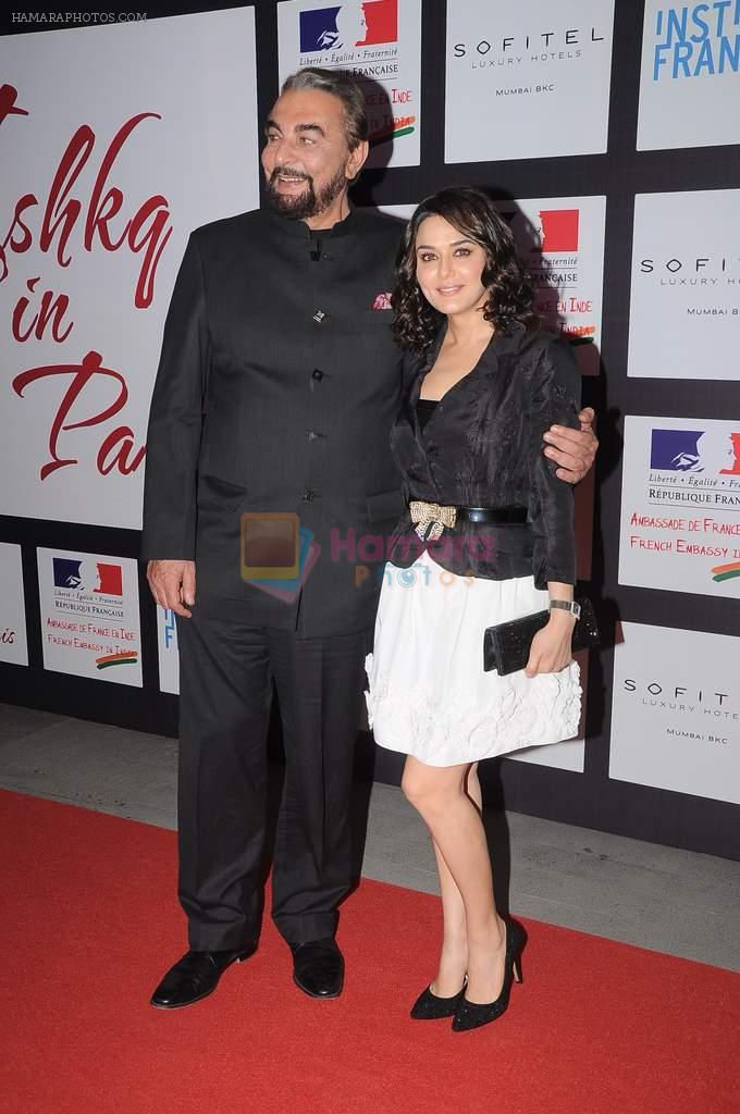 Preity Zinta,Kabir Bedi at the launch of Ishq in Paris film in Trident, Mumbai on 19th June 2012