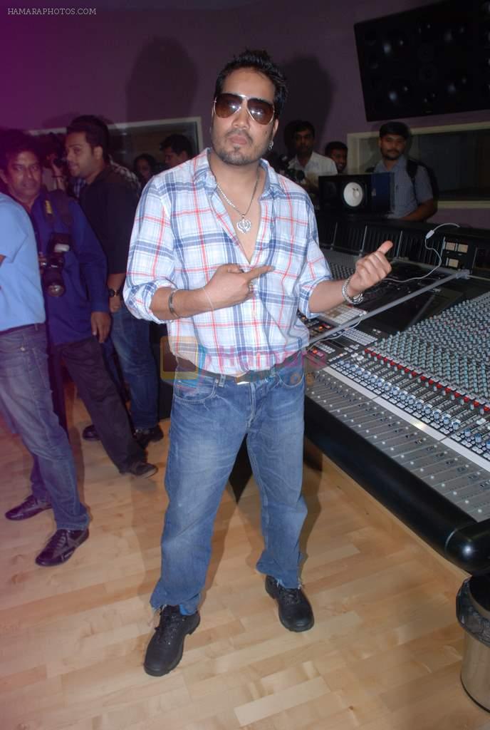Mika Singh at the song recording of Himmat Wala on 20th June 2012