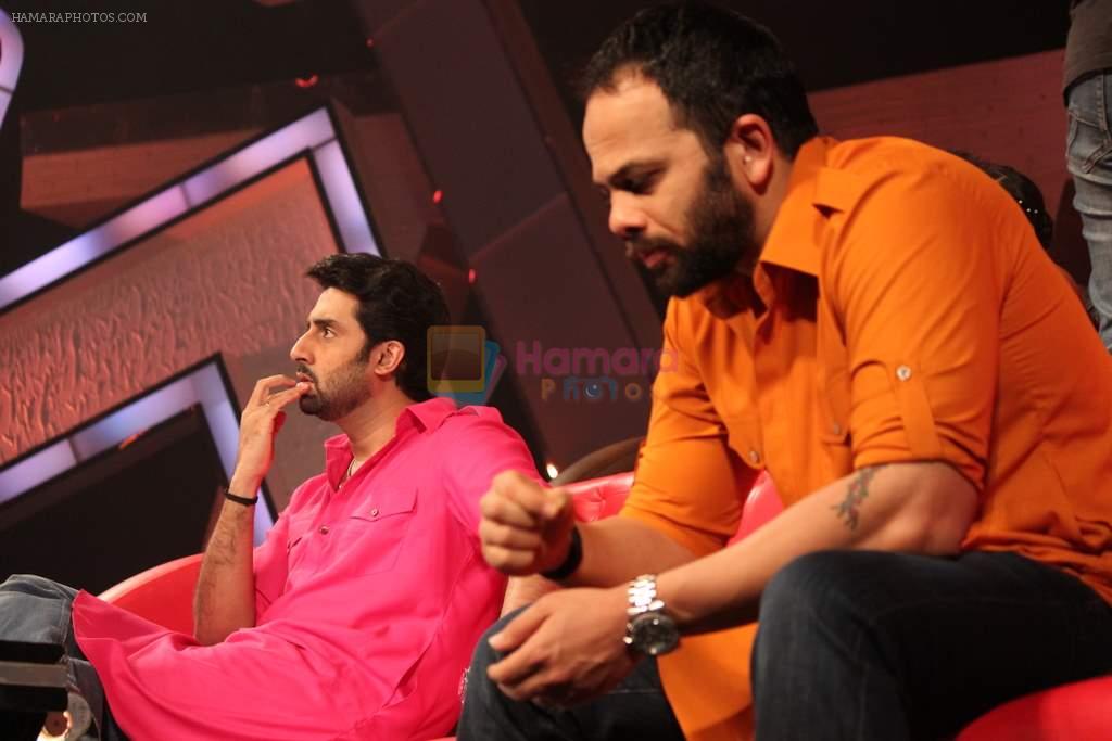 Abhishek Bachchan, Rohit Shetty at Bol Bacchan promotions on Zee Lil champs in Mahalaxmi on 25th June 2012