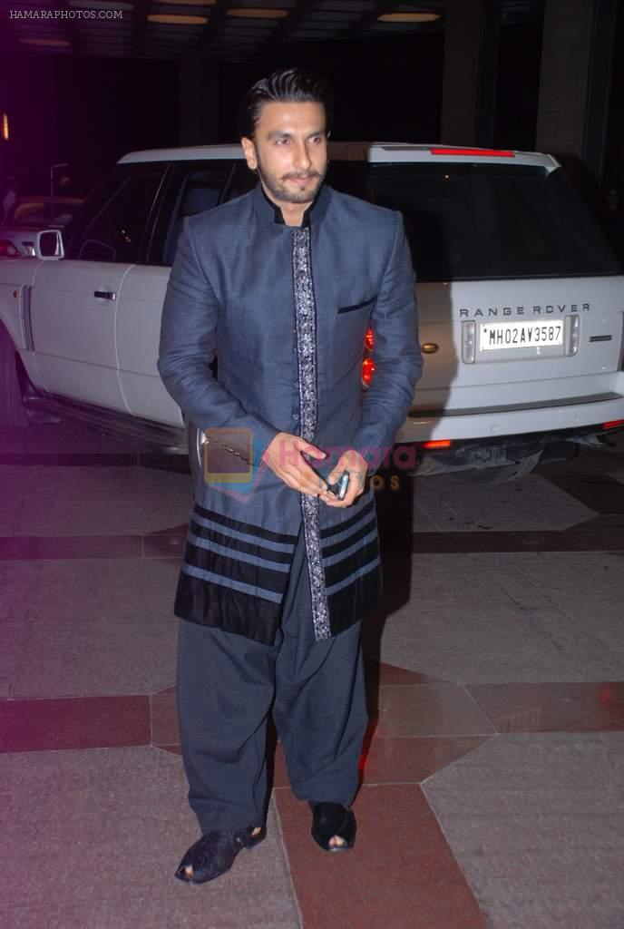 Ranveer Singh at Esha Deols Sangeet ceremony in Intercontinental, Mumbai on 25th June 2012