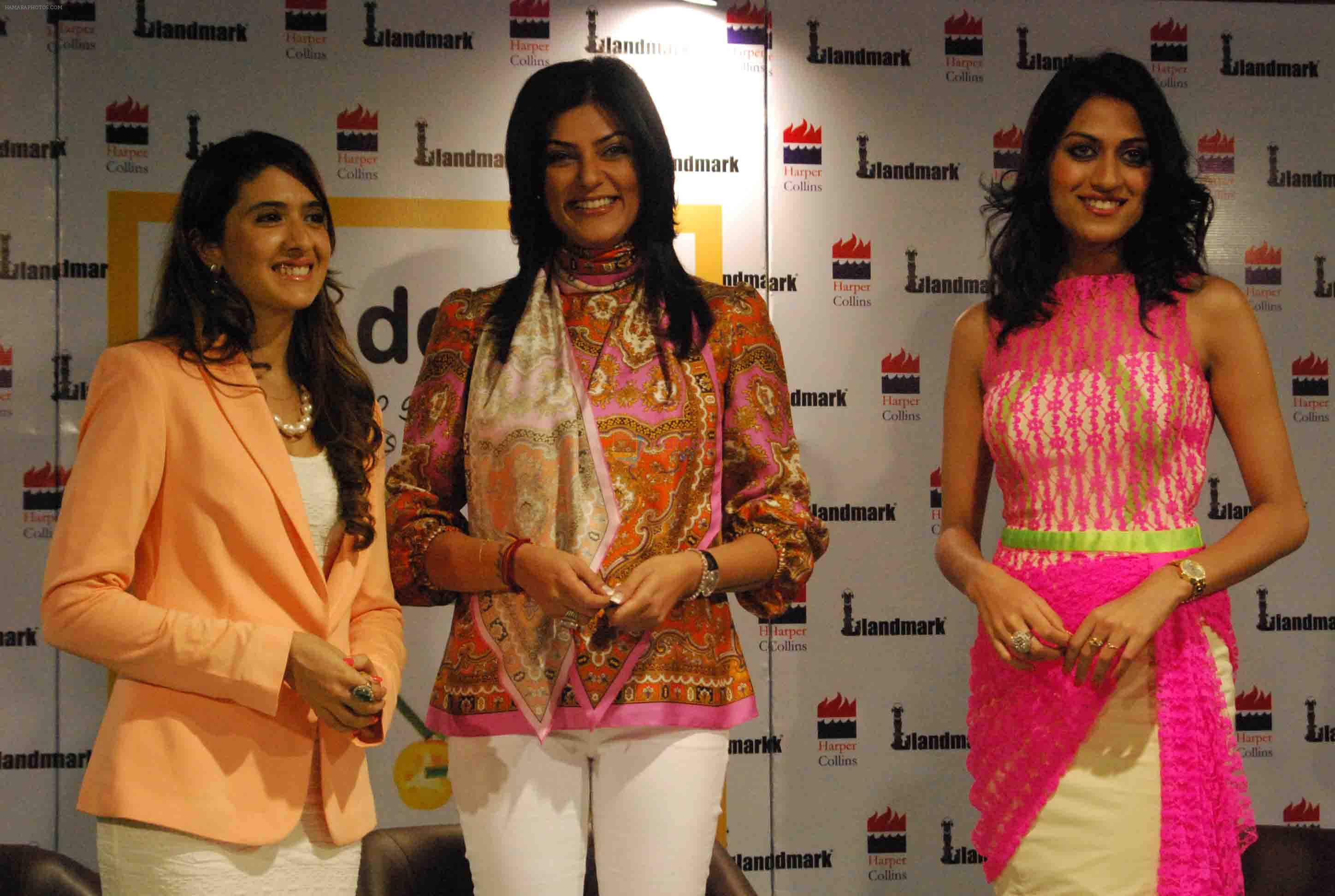 Sushmita sen,Himangini Singh Yadu unveils pooja makhija's book Eat Delete in Delhi on 26th June 2012