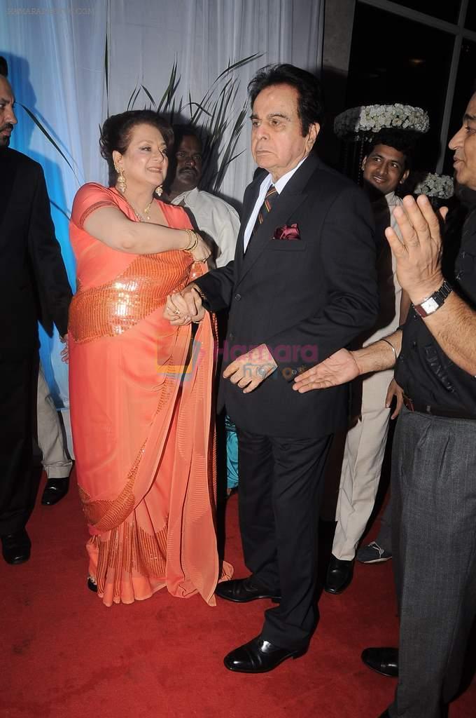 Dilip Kumar, Saira Banu at Esha Deol's wedding reception in five-star hotel,Mumbai on 30th June 2012