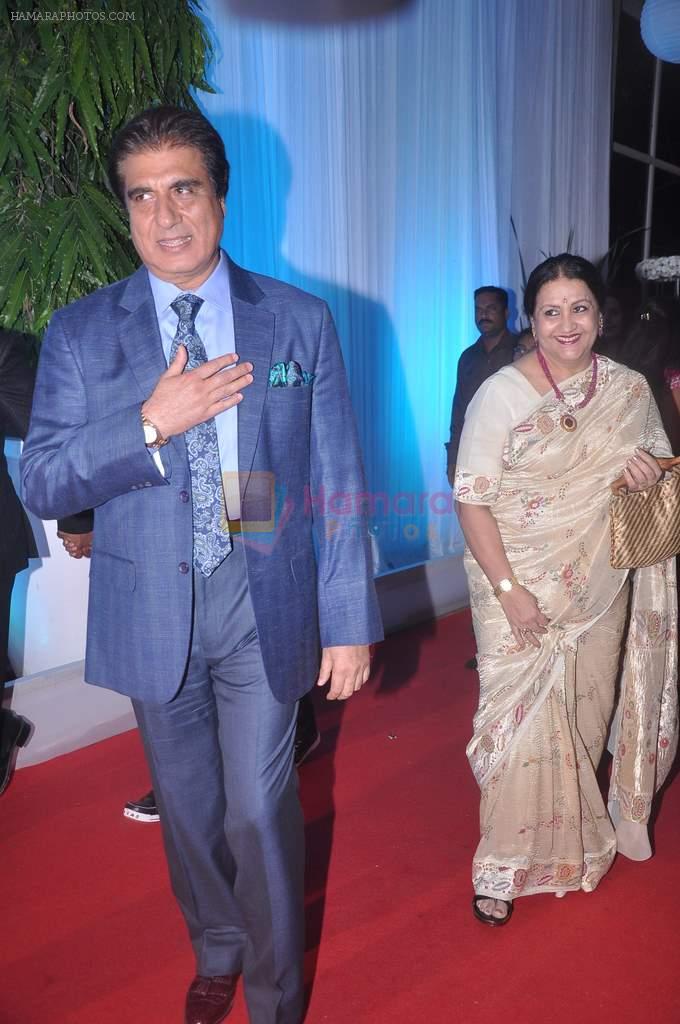 Raj Babbar at Esha Deol's wedding reception in five-star hotel,Mumbai on 30th June 2012