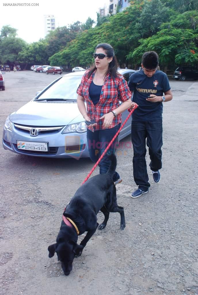 Kunika at pet park launch in Yari Road, Mumbai on 2nd July 2012