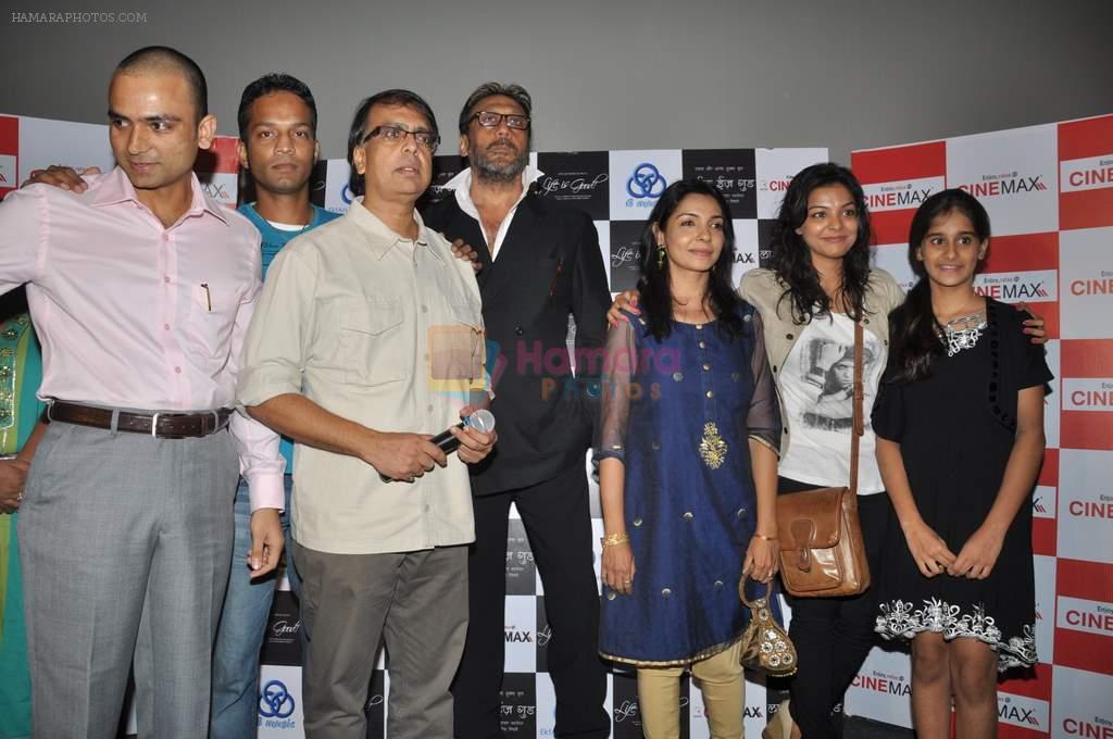 Jackie Shroff, Sunita Chhaya, Ankita Shrivastava, Ananya Vij, Anant Mahadevan at Life is Good first look in Cinemax, Mumbai on 5th July 2012
