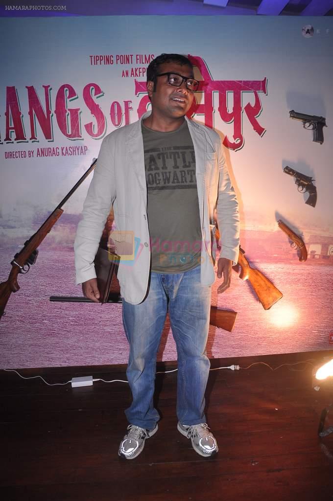 Anurag Kashyap at Gangs of Wasseypur success bash in Escobar, Mumbai on 5th July 2012