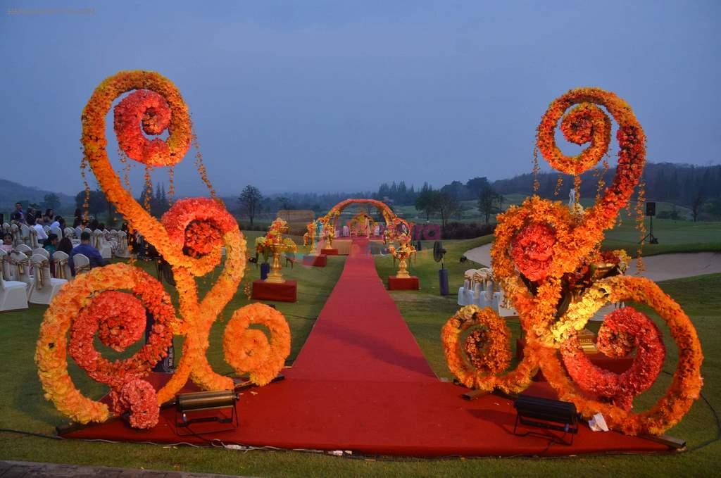 at Varun and Michelle's wedding in Banyan Golf Club, Thailand on 9th July 2012