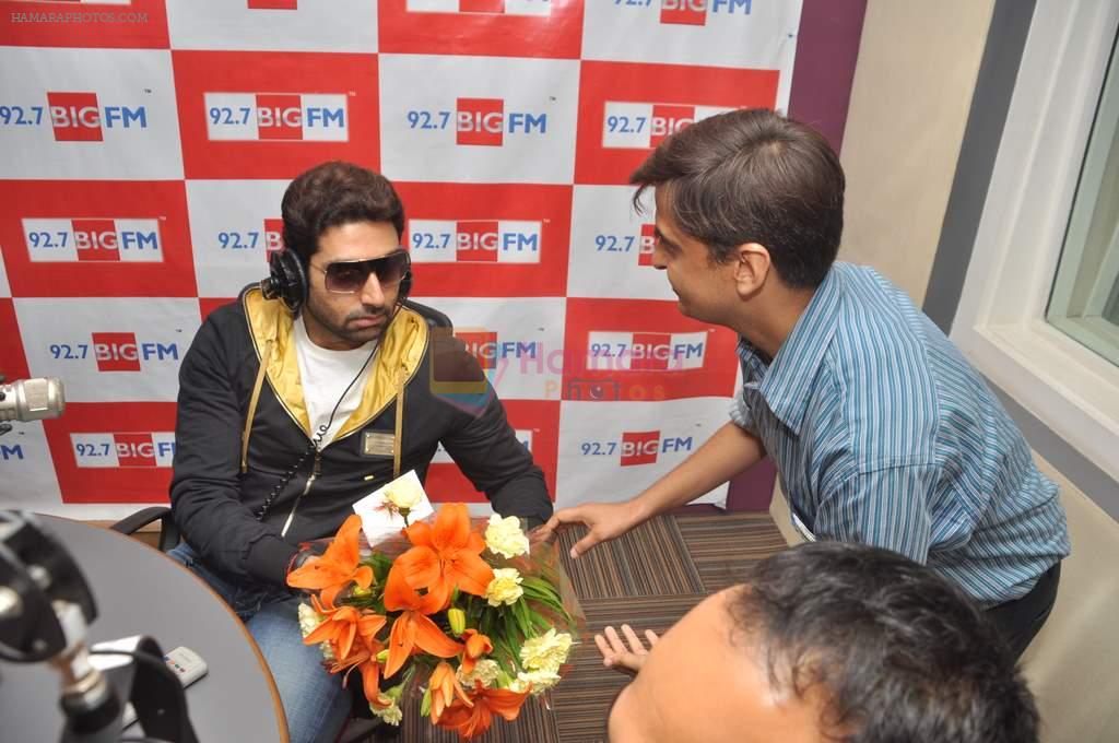 Abhishek Bachchan promote Bol Bachchan in Andheri, Mumbai on 14th July 2012
