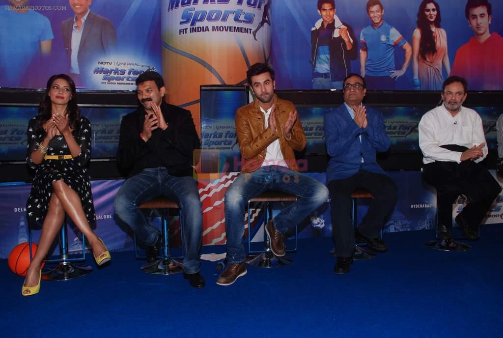 Bipasha Basu, Ranbir Kapoor at NDTV Marks for Sports event in Mumbai on 13th July 2012