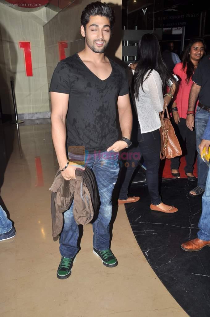 Ruslaan Mumtaz at The Dark Knight Rises premiere in PVR, Mumbai on 18th July 2012