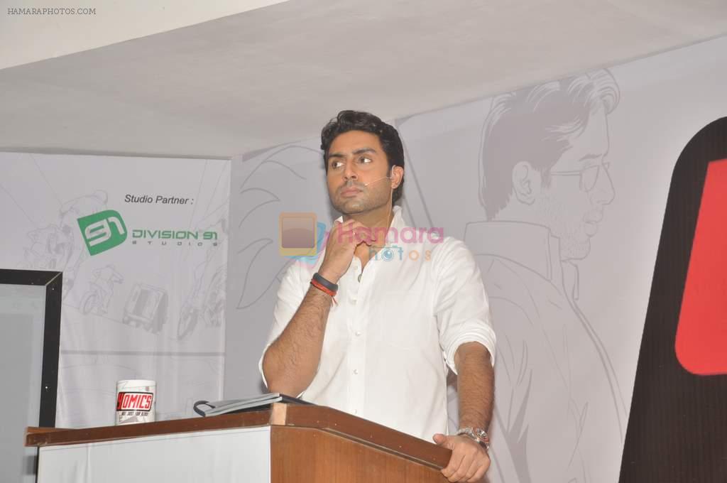 Abhishek Bachchan launches yomics in Yashraj on 24th July 2012