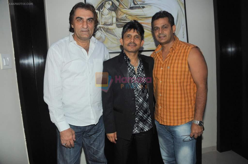 Ali, Kamaal Khan with Nasir Khan at Kamaal Khan's house warming celebration party in Mumbai on 29th July 2012