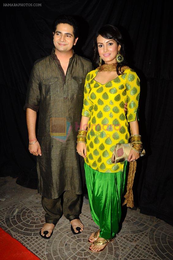 Karan Mehra, Nisha RAwal at Life Ok Azaadi Special Show in RK Studios,Mumbai on 29th July 2012
