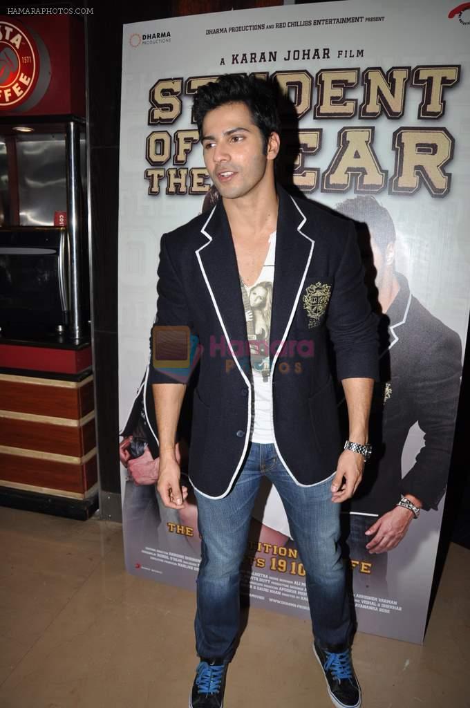 Varun Dhawan at Student of the Year first look in PVR on 2nd Aug 2012