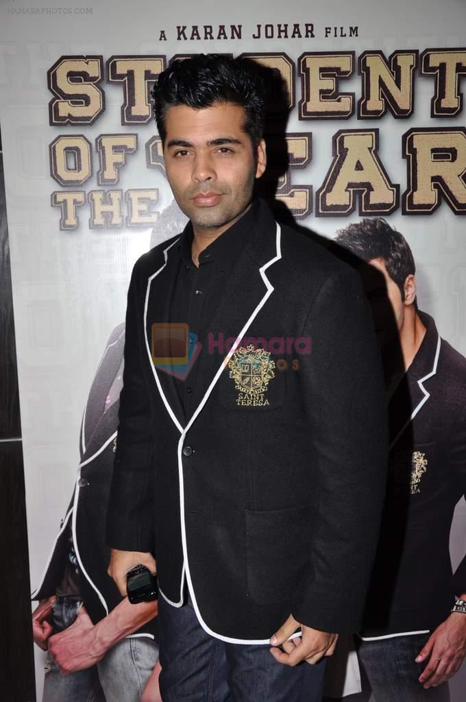 Karan Johar at Student of the Year first look in PVR on 2nd Aug 2012
