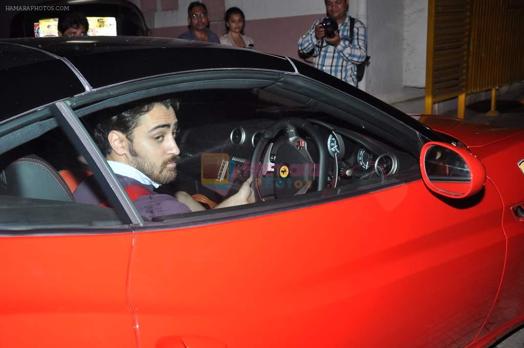 Imran Khan snapped in his Ferrari at Gangs of Wasseypur private screening in Mumbai on 3rd Aug 2012